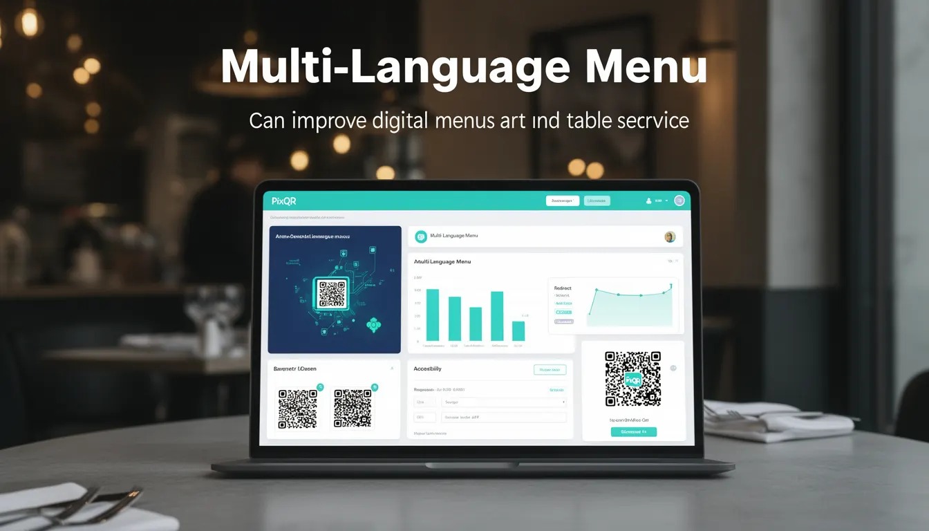 Multi-Language Menu - PixQR Developer Glossary Multi-Language Menu developer glossary illustration