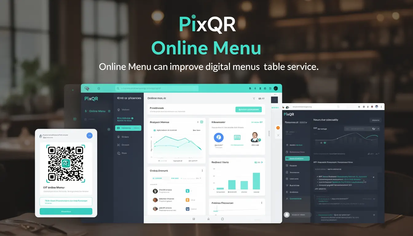 Online Menu developer glossary illustration