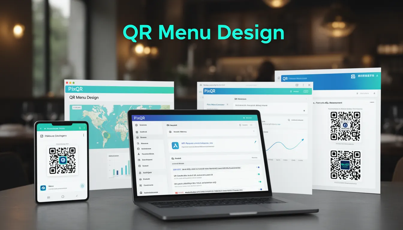 QR Menu Design developer glossary illustration