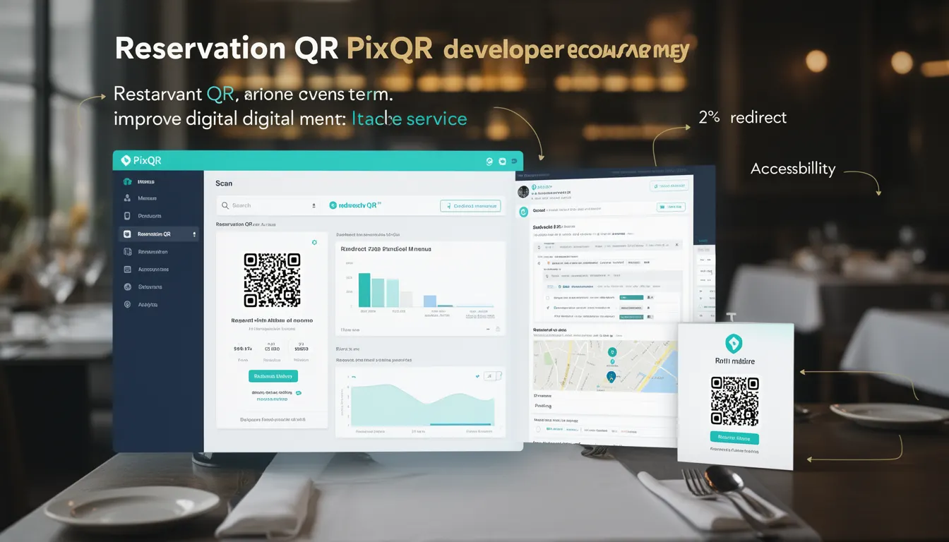 Reservation QR developer glossary illustration