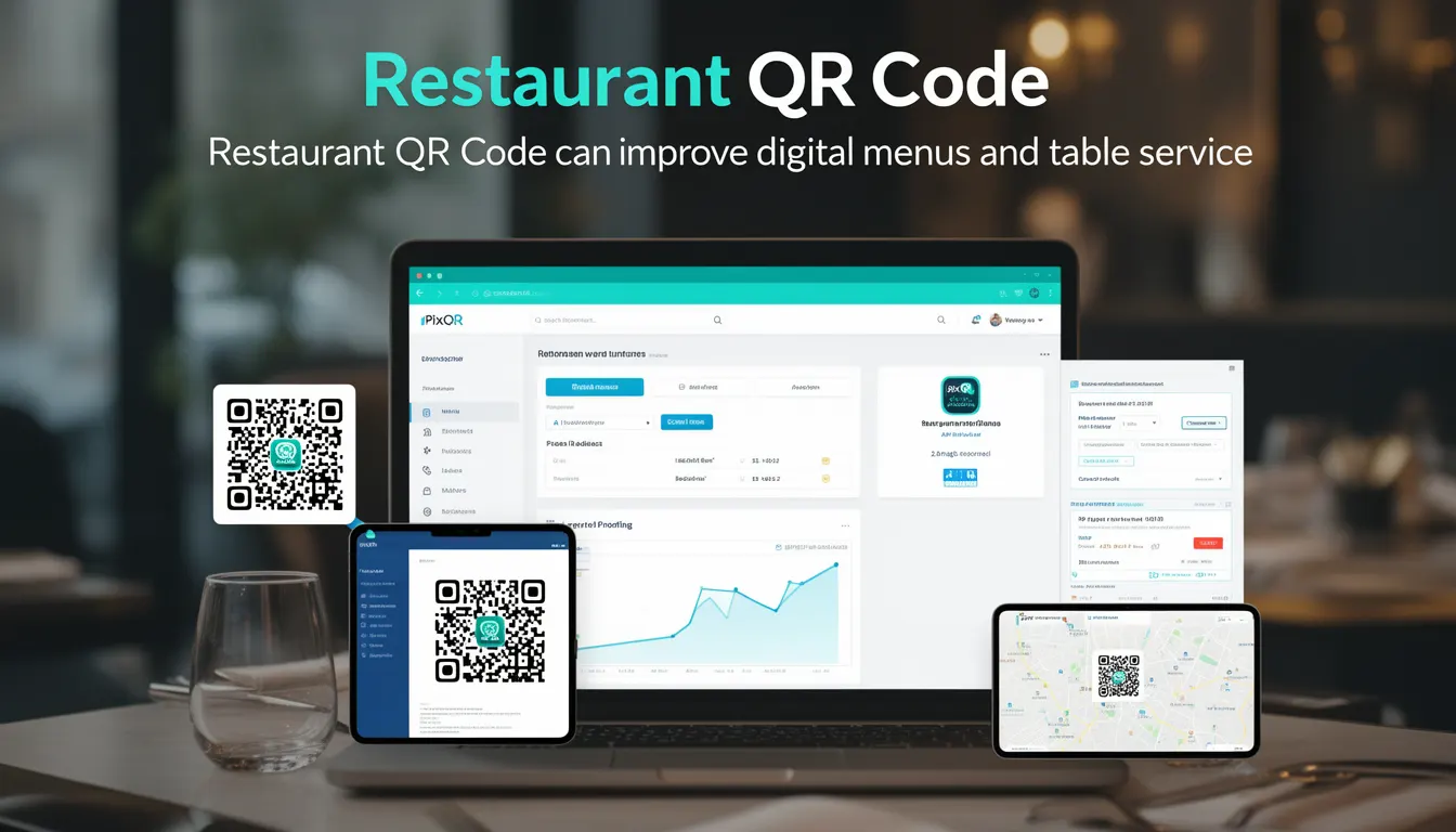 Restaurant QR Code - PixQR Developer Glossary Restaurant QR Code developer glossary illustration