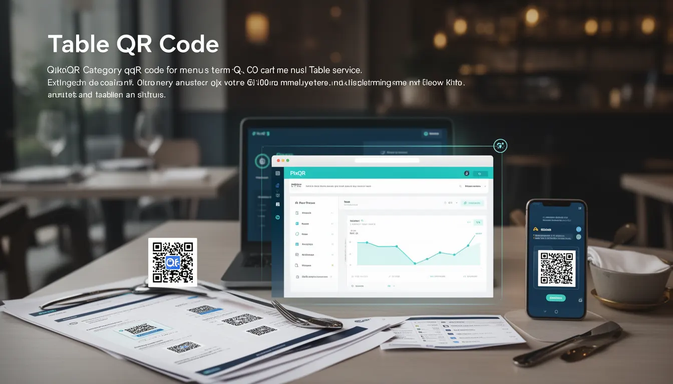 Table QR Code developer glossary illustration