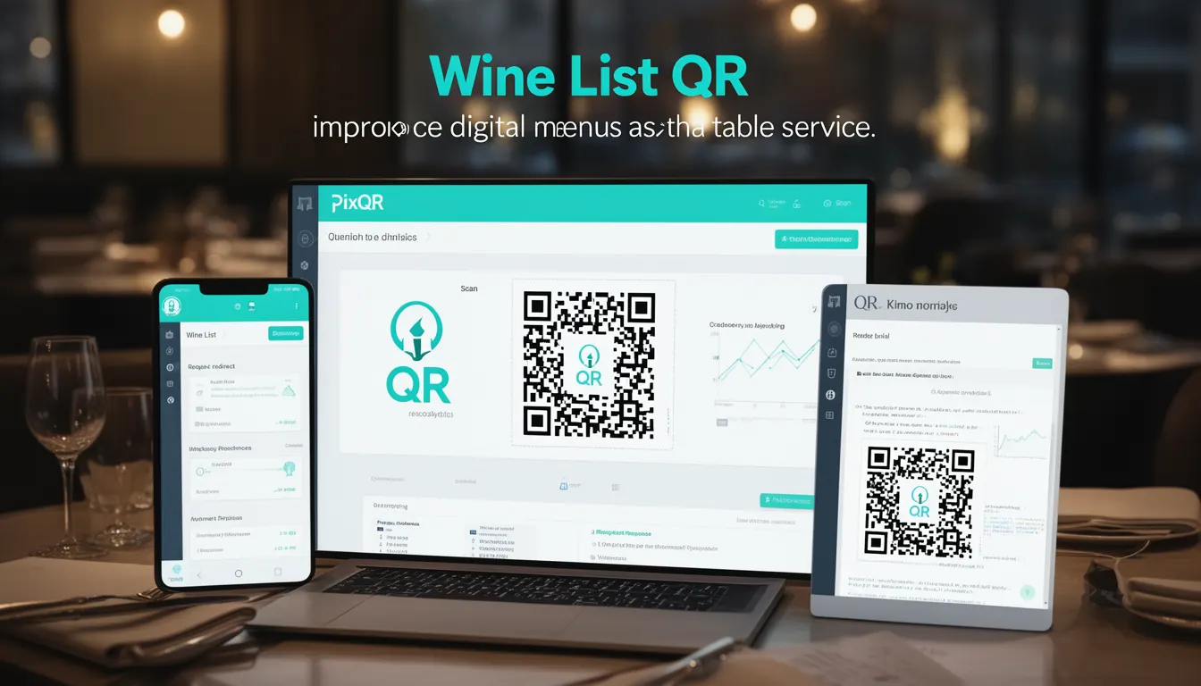 Wine List QR developer glossary illustration