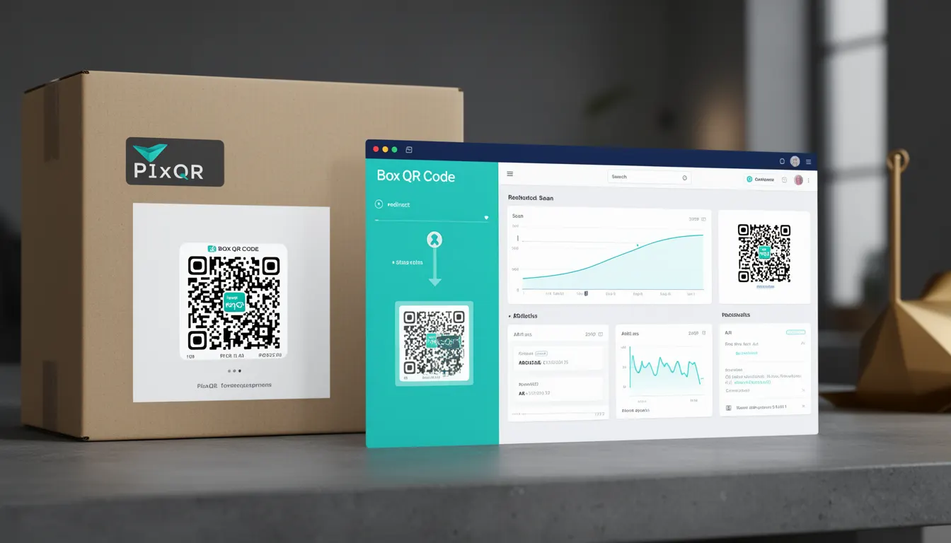 Box QR Code developer glossary illustration