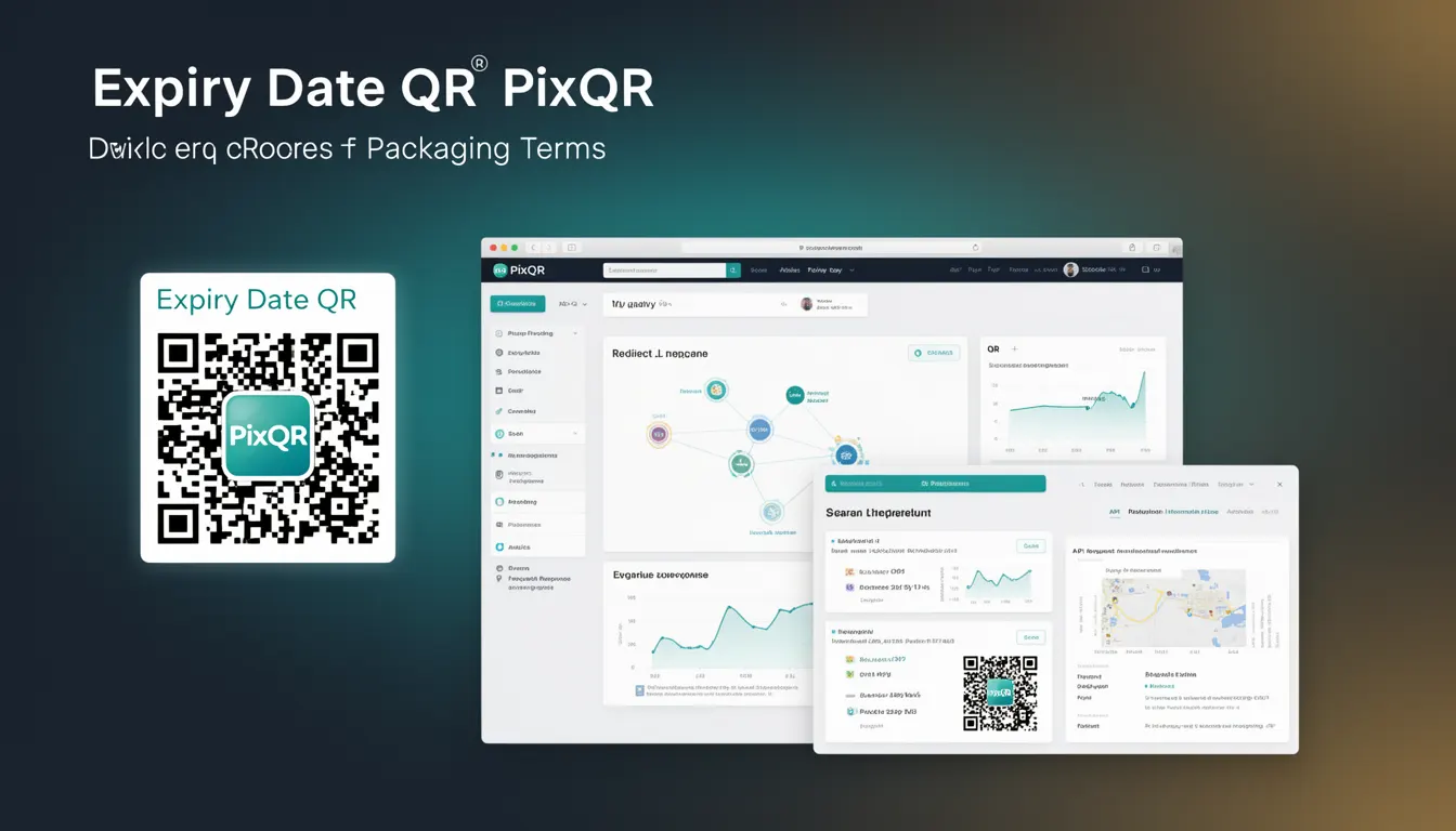 Expiry Date QR - PixQR Developer Glossary Expiry Date QR developer glossary illustration