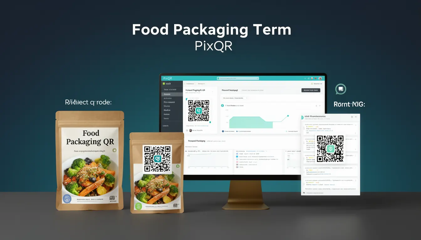 Food Packaging QR - PixQR Developer Glossary Food Packaging QR developer glossary illustration
