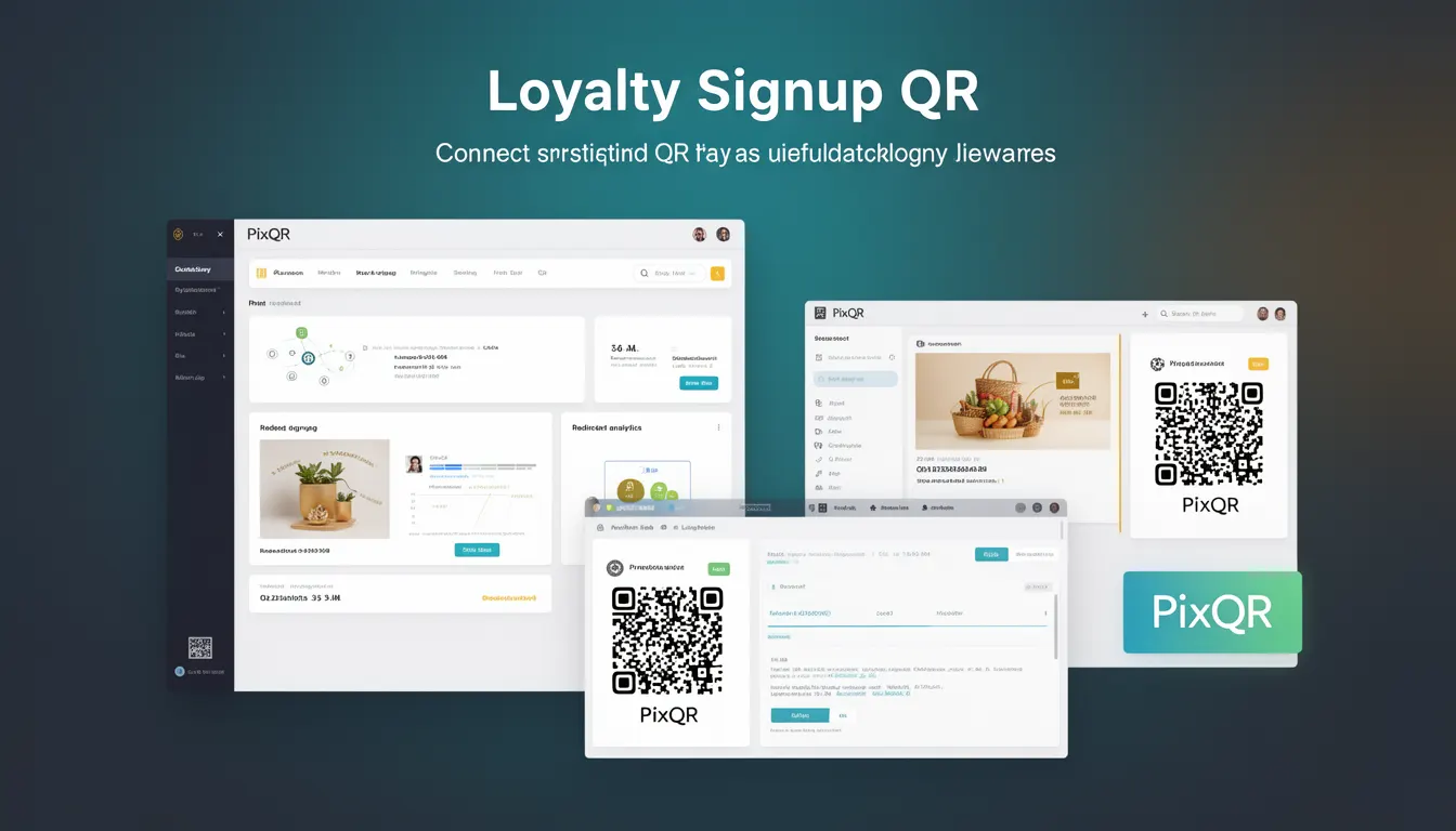 Loyalty Signup QR developer glossary illustration