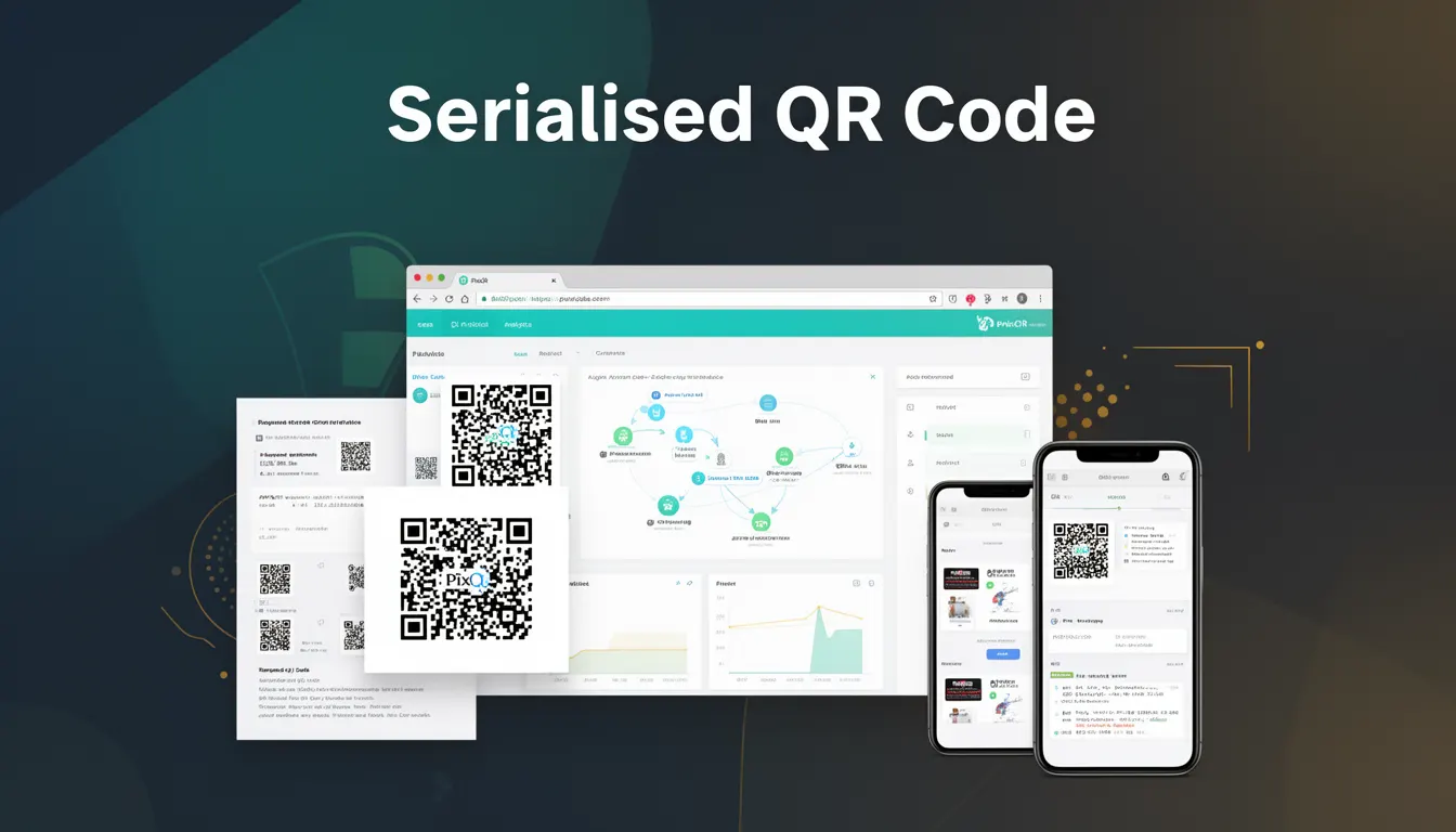 Serialised QR Code developer glossary illustration