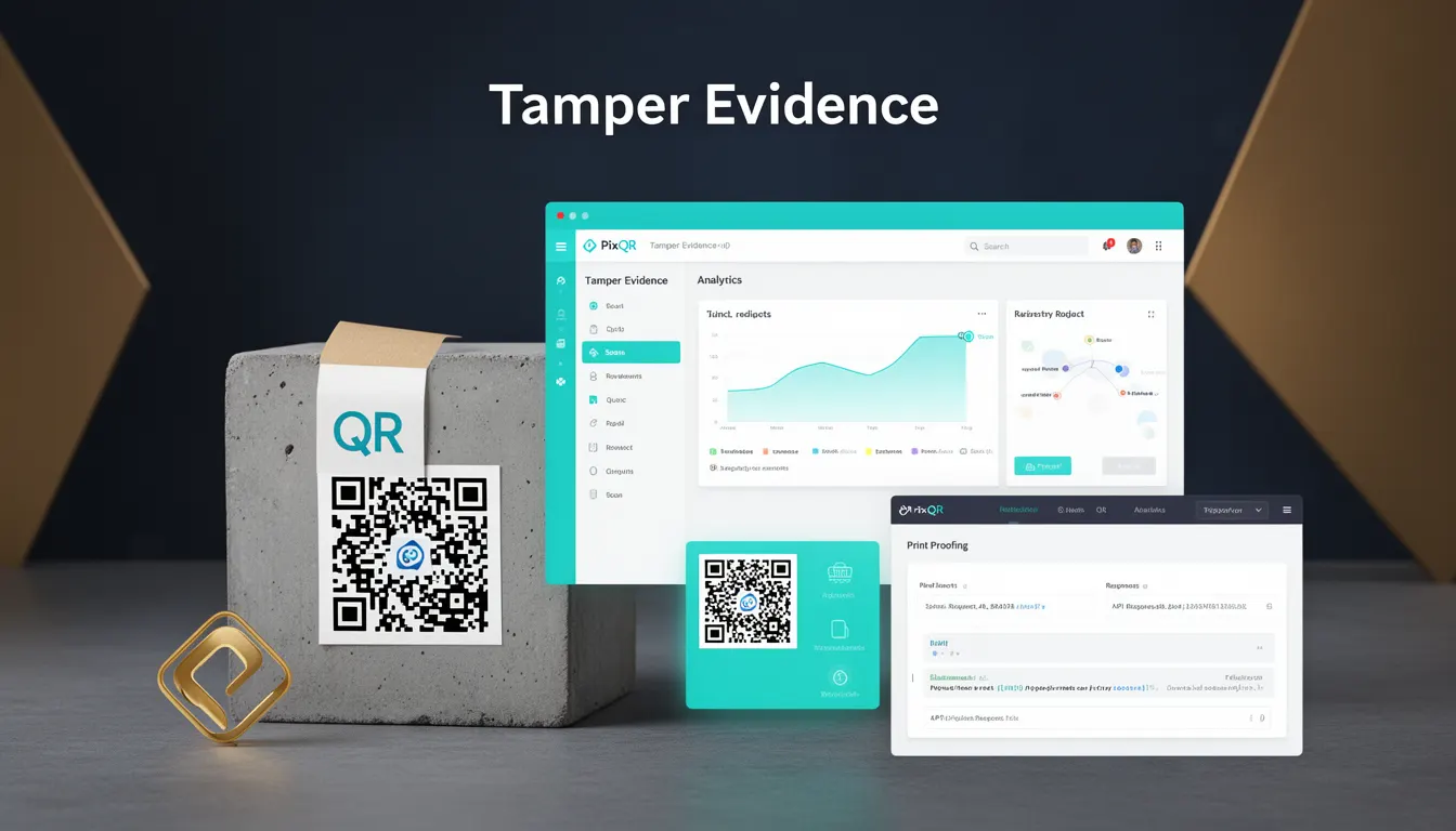 Tamper Evidence - PixQR Developer Glossary Tamper Evidence developer glossary illustration