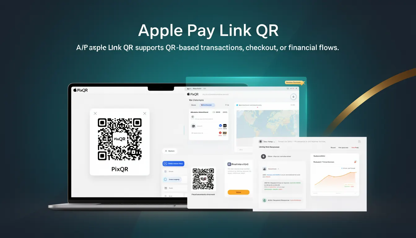 Apple Pay Link QR - PixQR Developer Glossary Apple Pay Link QR developer glossary illustration
