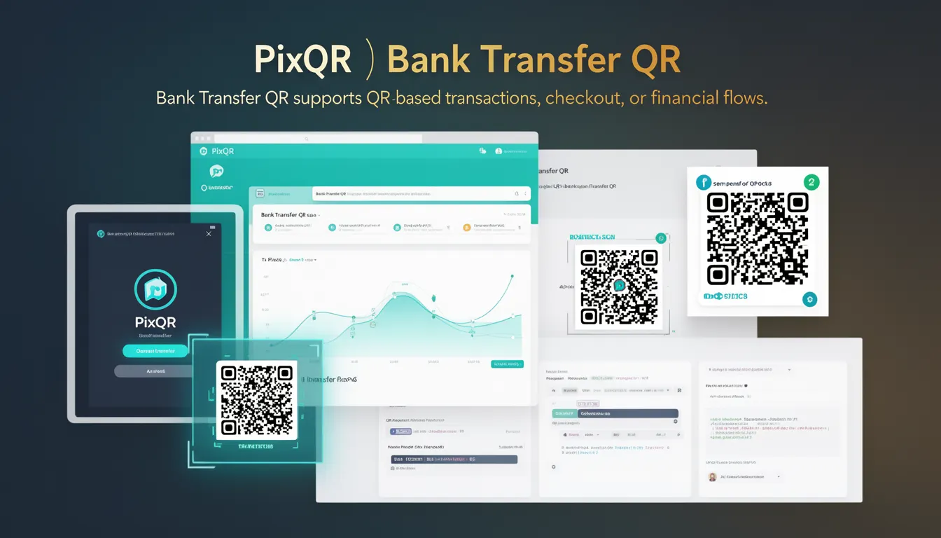 Bank Transfer QR developer glossary illustration