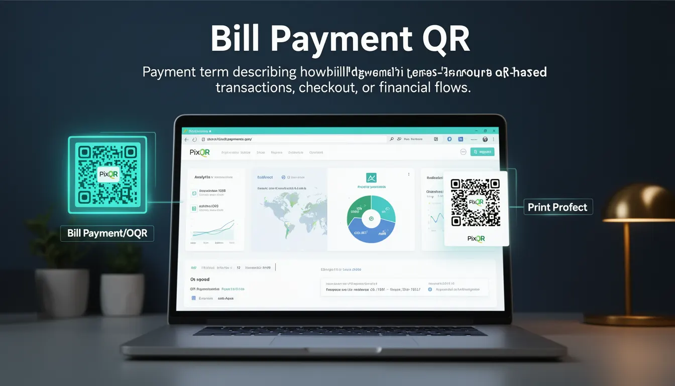 Bill Payment QR - PixQR Developer Glossary Bill Payment QR developer glossary illustration