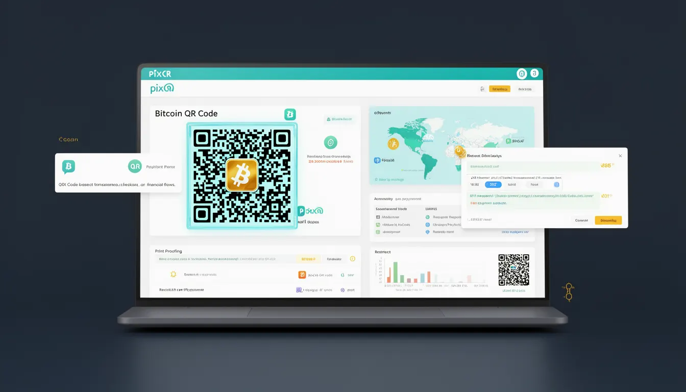 Bitcoin QR Code developer glossary illustration