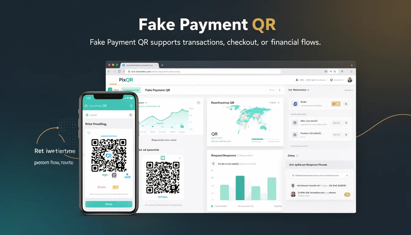Fake Payment QR developer glossary illustration