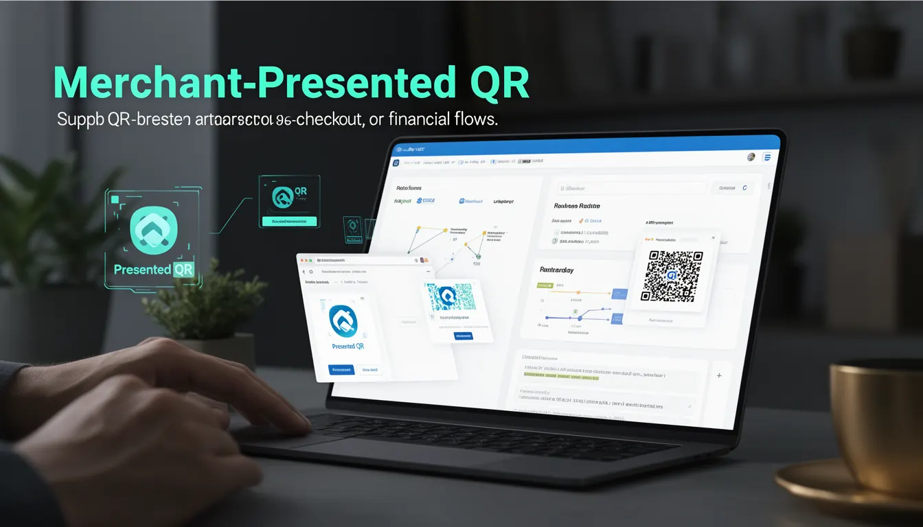 Merchant-Presented QR - PixQR Developer Glossary Merchant-Presented QR developer glossary illustration