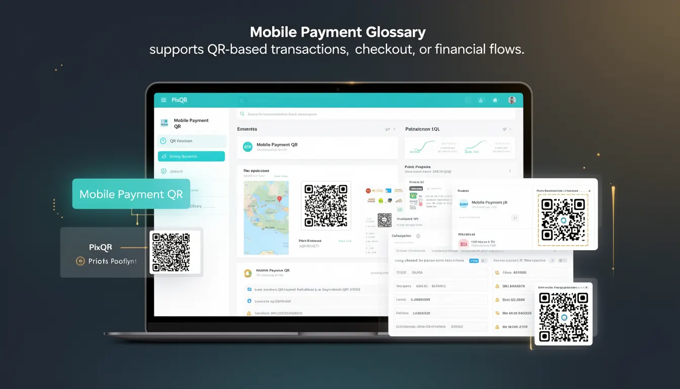 Mobile Payment QR developer glossary illustration