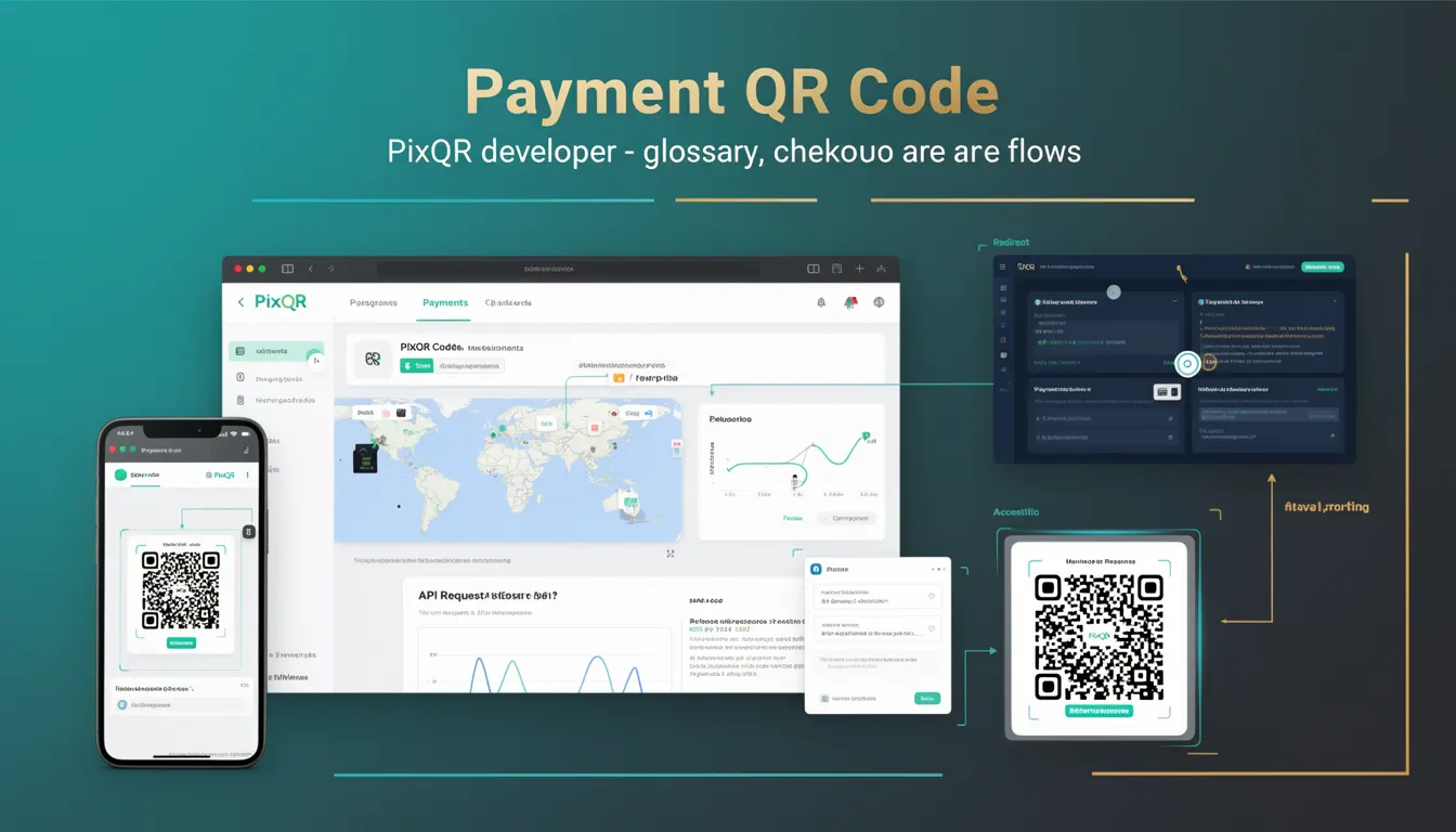 Payment QR Code developer glossary illustration