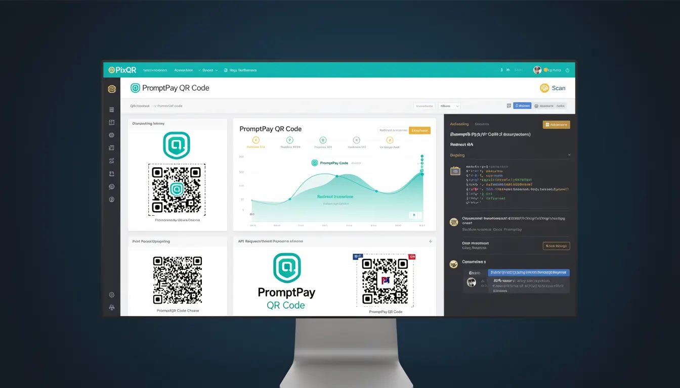 PromptPay QR Code - PixQR Developer Glossary PromptPay QR Code developer glossary illustration