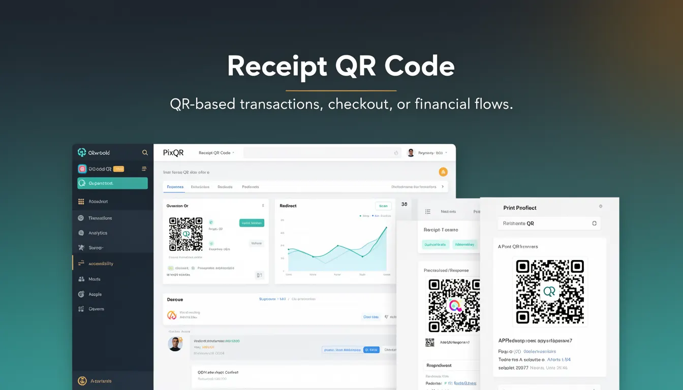 Receipt QR Code developer glossary illustration