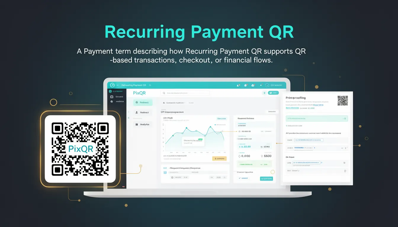 Recurring Payment QR developer glossary illustration