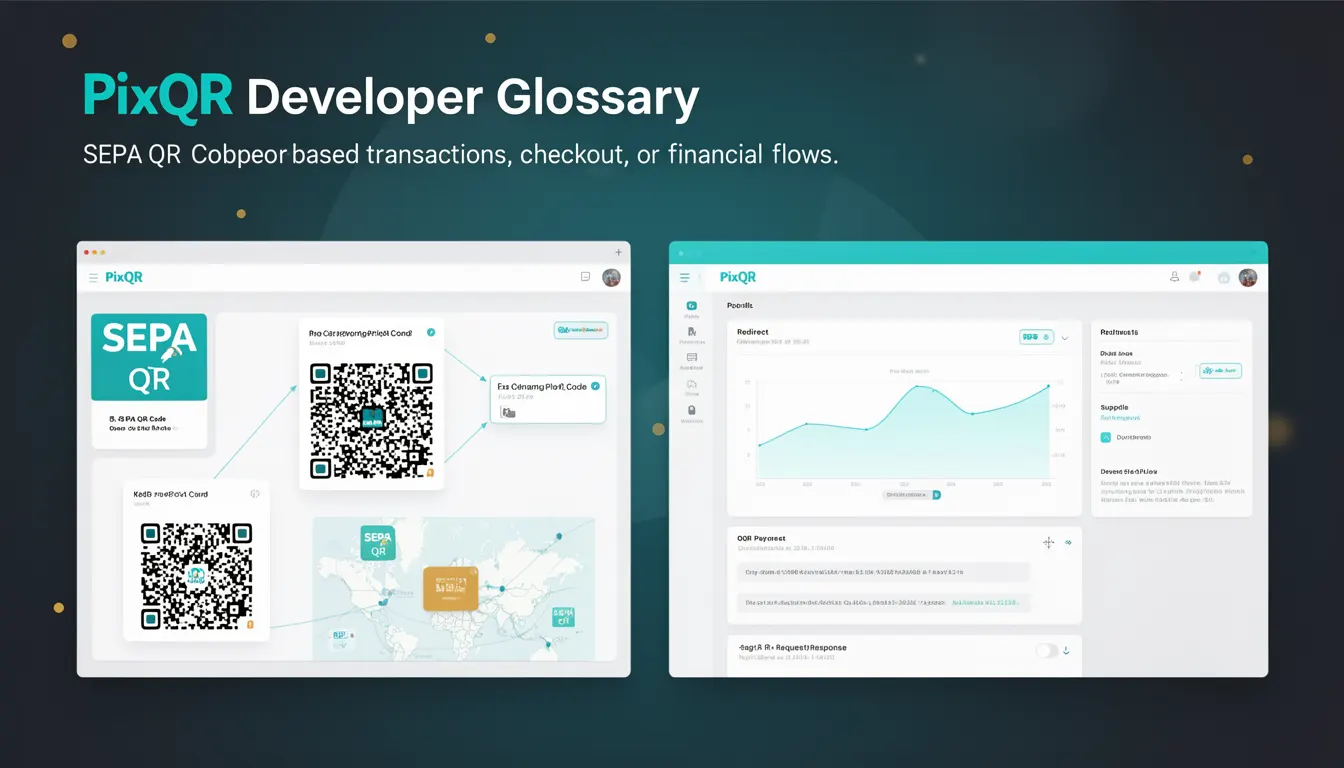 SEPA QR Code - PixQR Developer Glossary SEPA QR Code developer glossary illustration