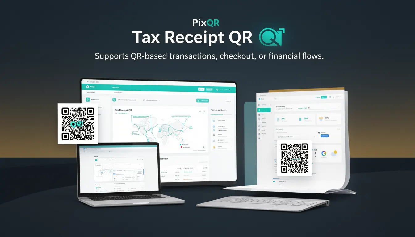 Tax Receipt QR developer glossary illustration