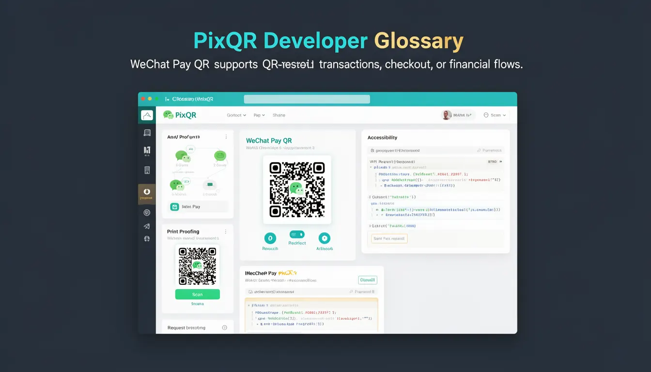 WeChat Pay QR developer glossary illustration