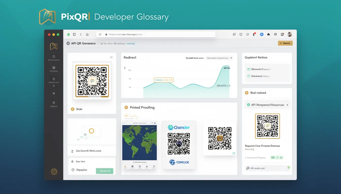 API QR Generator developer glossary illustration
