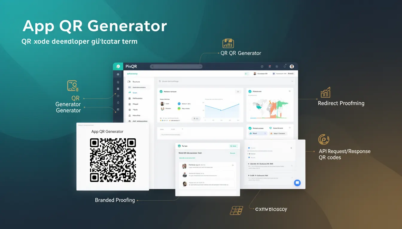 App QR Generator developer glossary illustration
