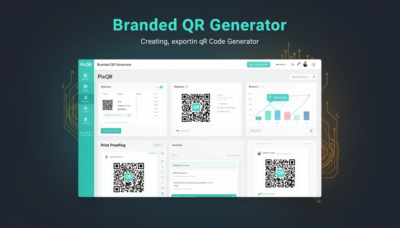 Branded QR Generator developer glossary illustration