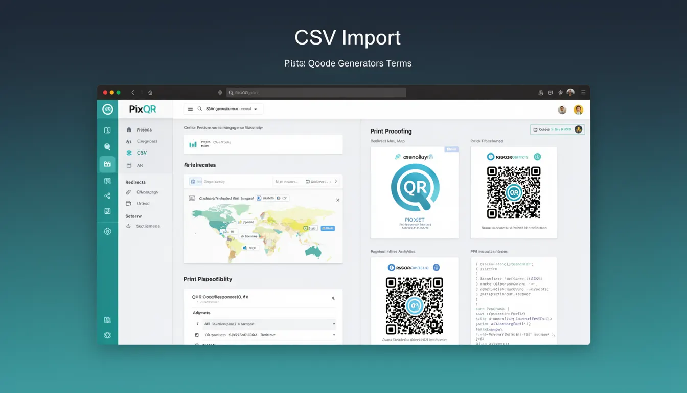 CSV Import - PixQR Developer Glossary CSV Import developer glossary illustration