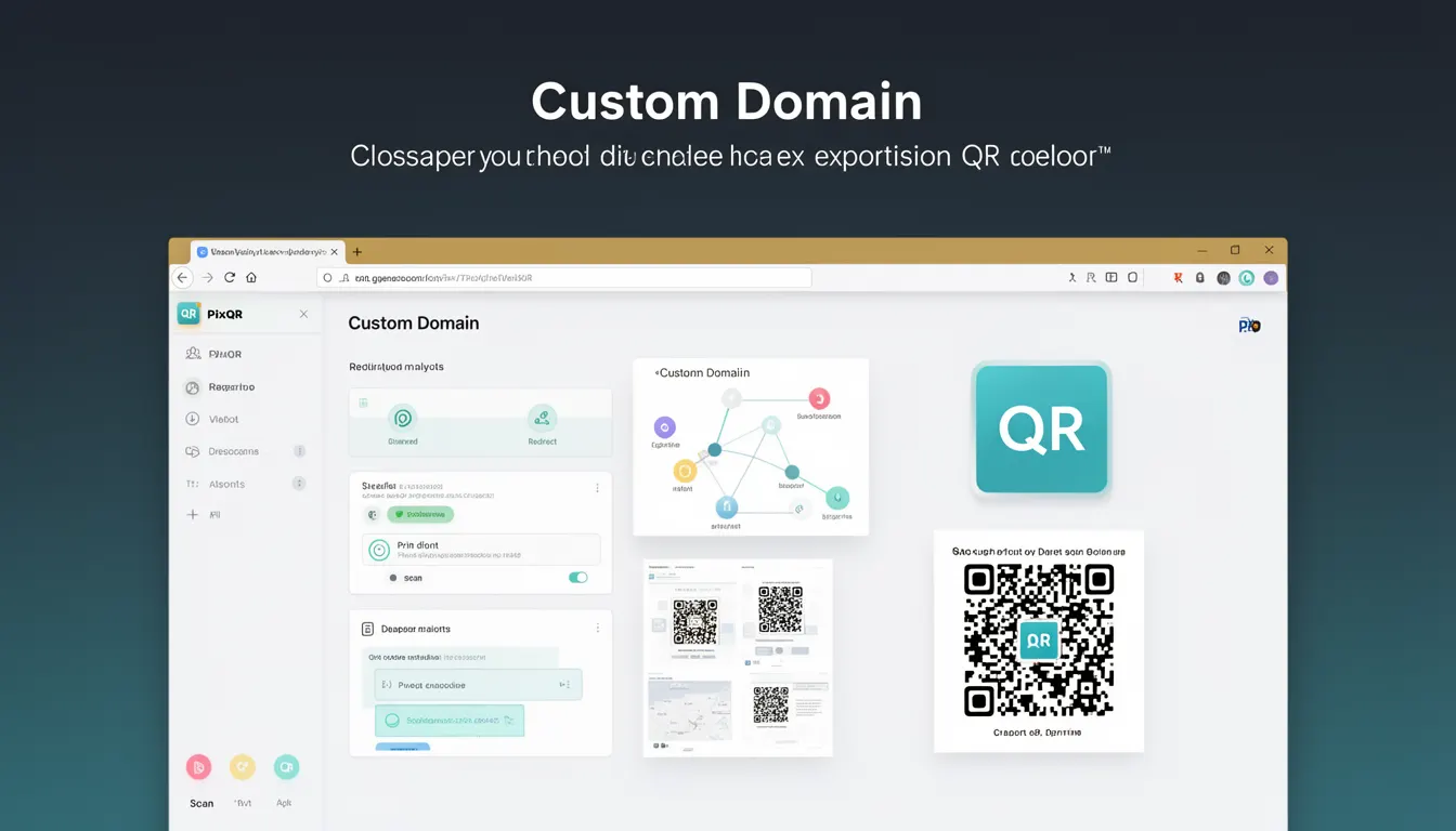 Custom Domain - PixQR Developer Glossary Custom Domain developer glossary illustration