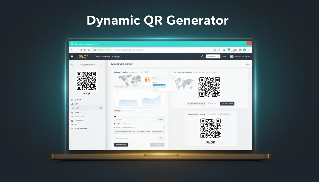 Dynamic QR Generator - PixQR Developer Glossary Dynamic QR Generator developer glossary illustration