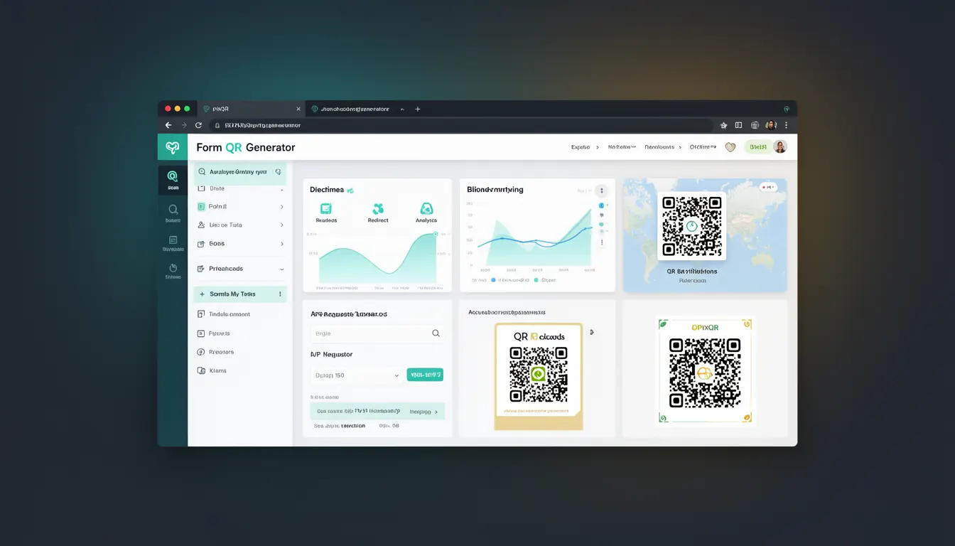 Form QR Generator - PixQR Developer Glossary Form QR Generator developer glossary illustration