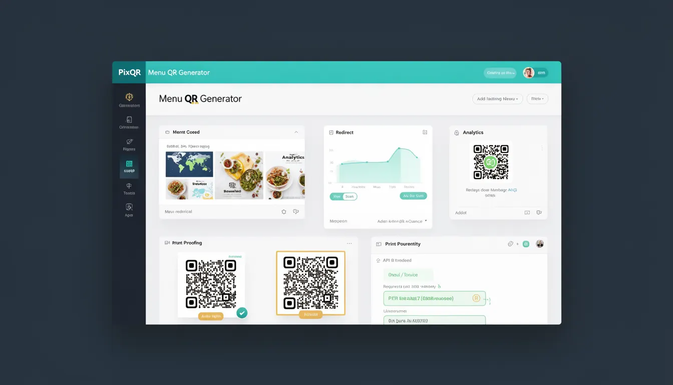Menu QR Generator - PixQR Developer Glossary Menu QR Generator developer glossary illustration