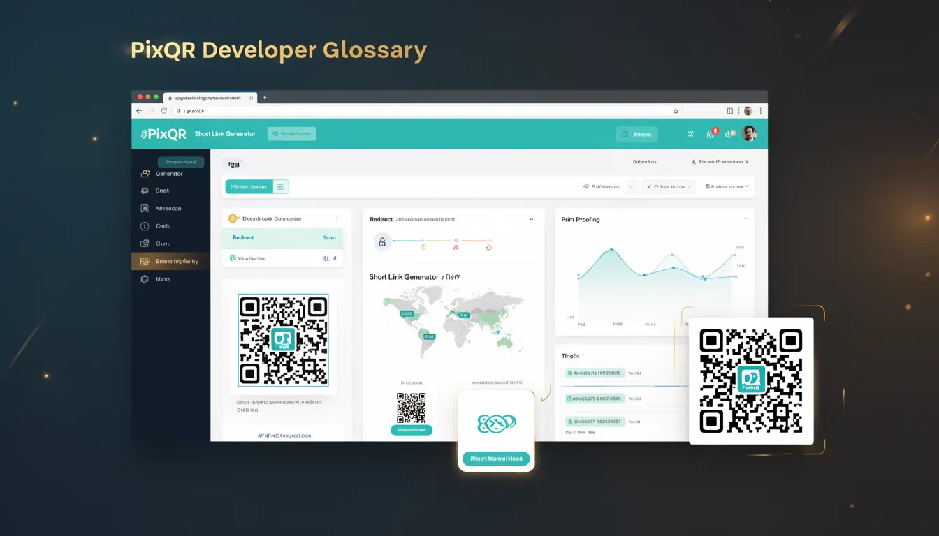 Short Link Generator - PixQR Developer Glossary Short Link Generator developer glossary illustration