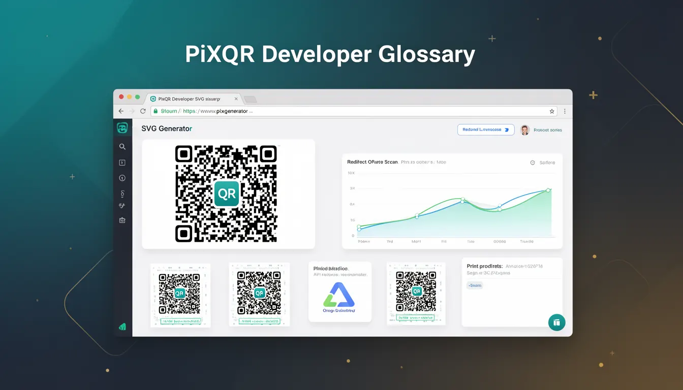 SVG Generator - PixQR Developer Glossary SVG Generator developer glossary illustration