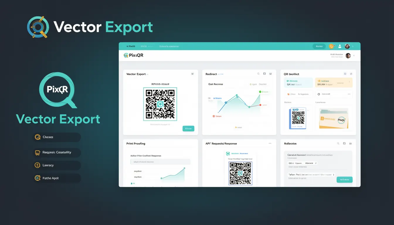 Vector Export - PixQR Developer Glossary Vector Export developer glossary illustration