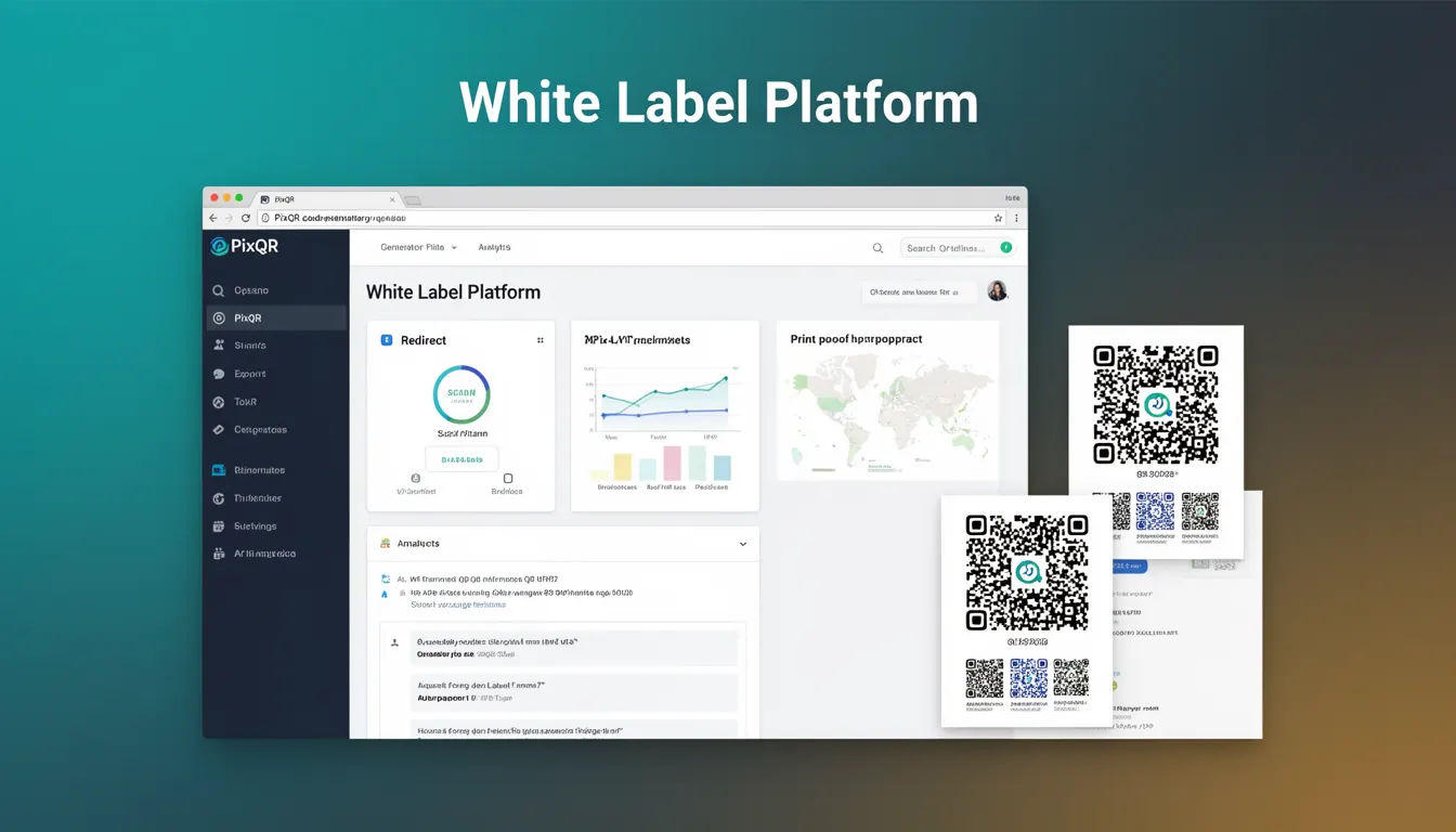 White Label Platform - PixQR Developer Glossary White Label Platform developer glossary illustration