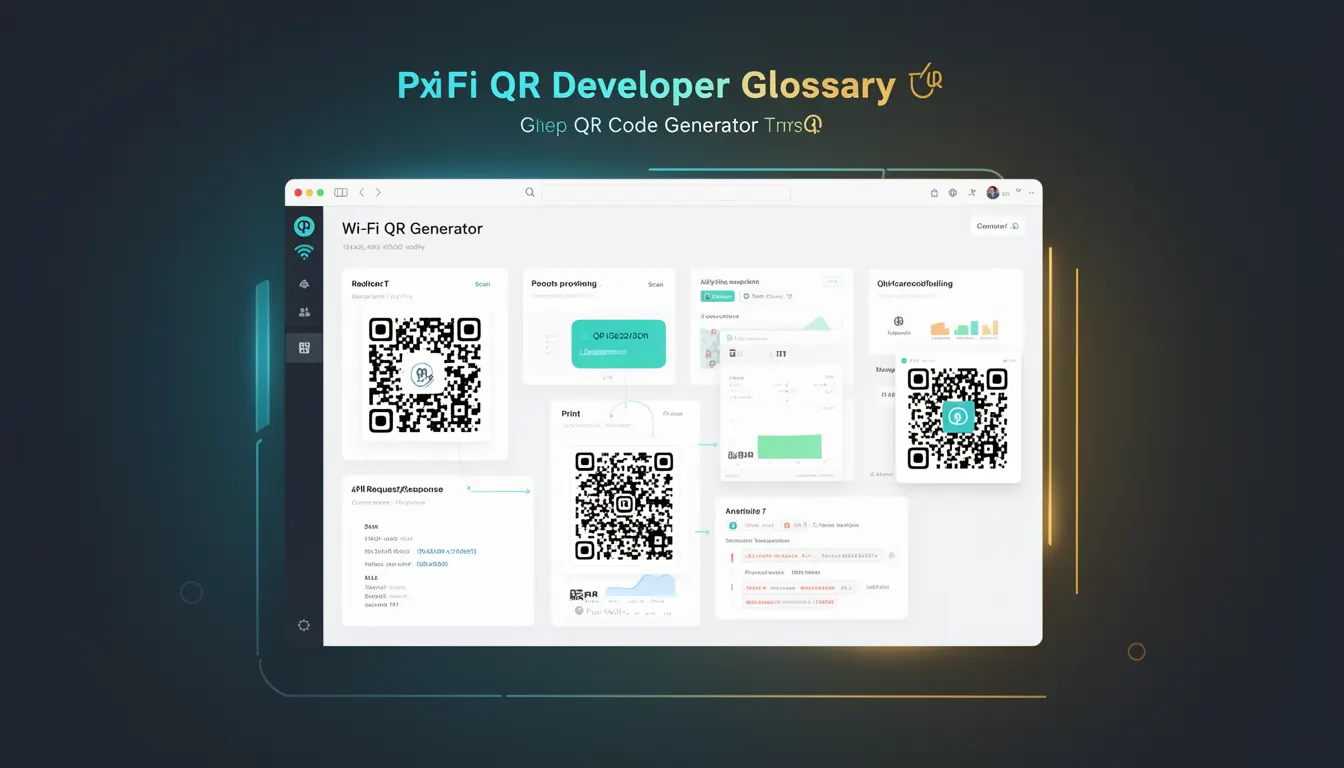 Wi-Fi QR Generator developer glossary illustration