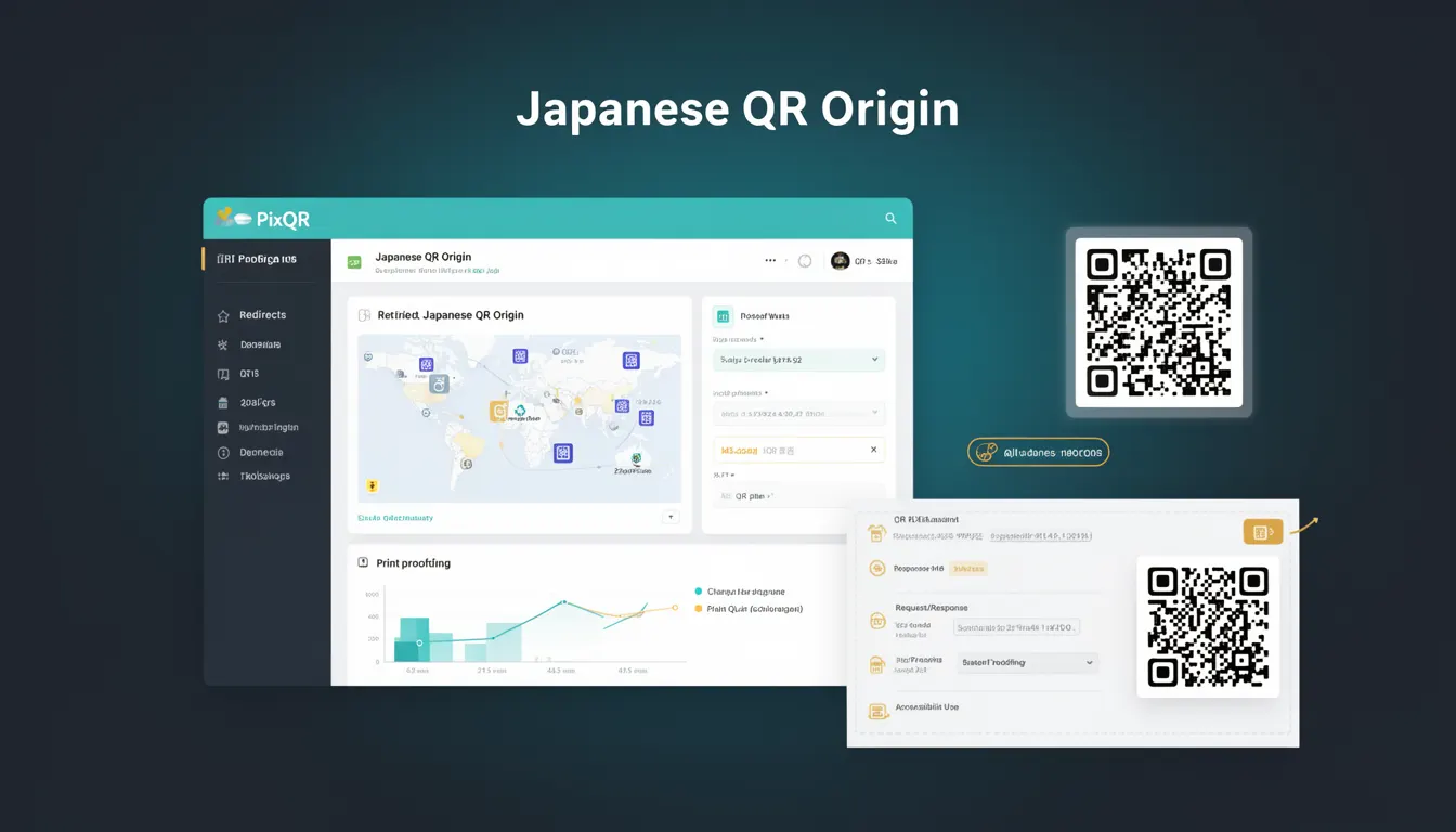 Japanese QR Origin developer glossary illustration