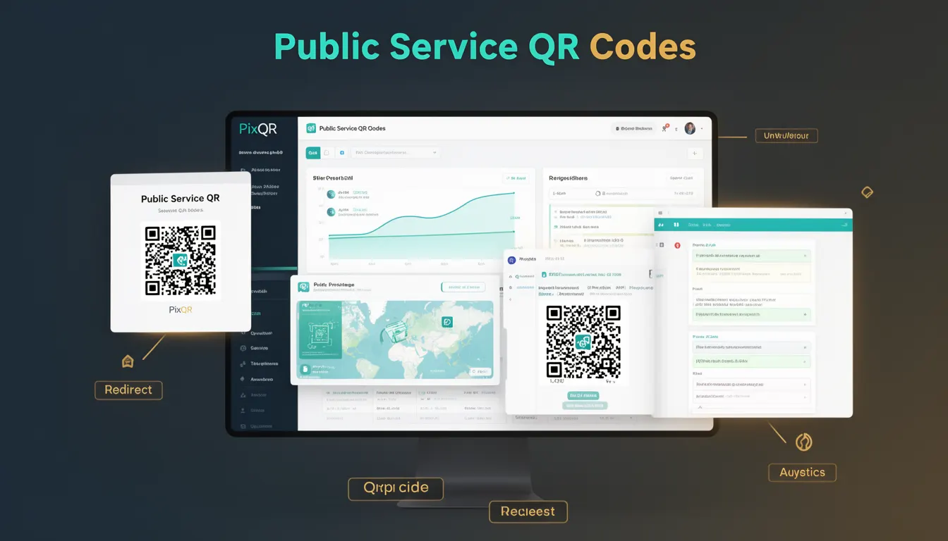 Public Service QR Codes developer glossary illustration