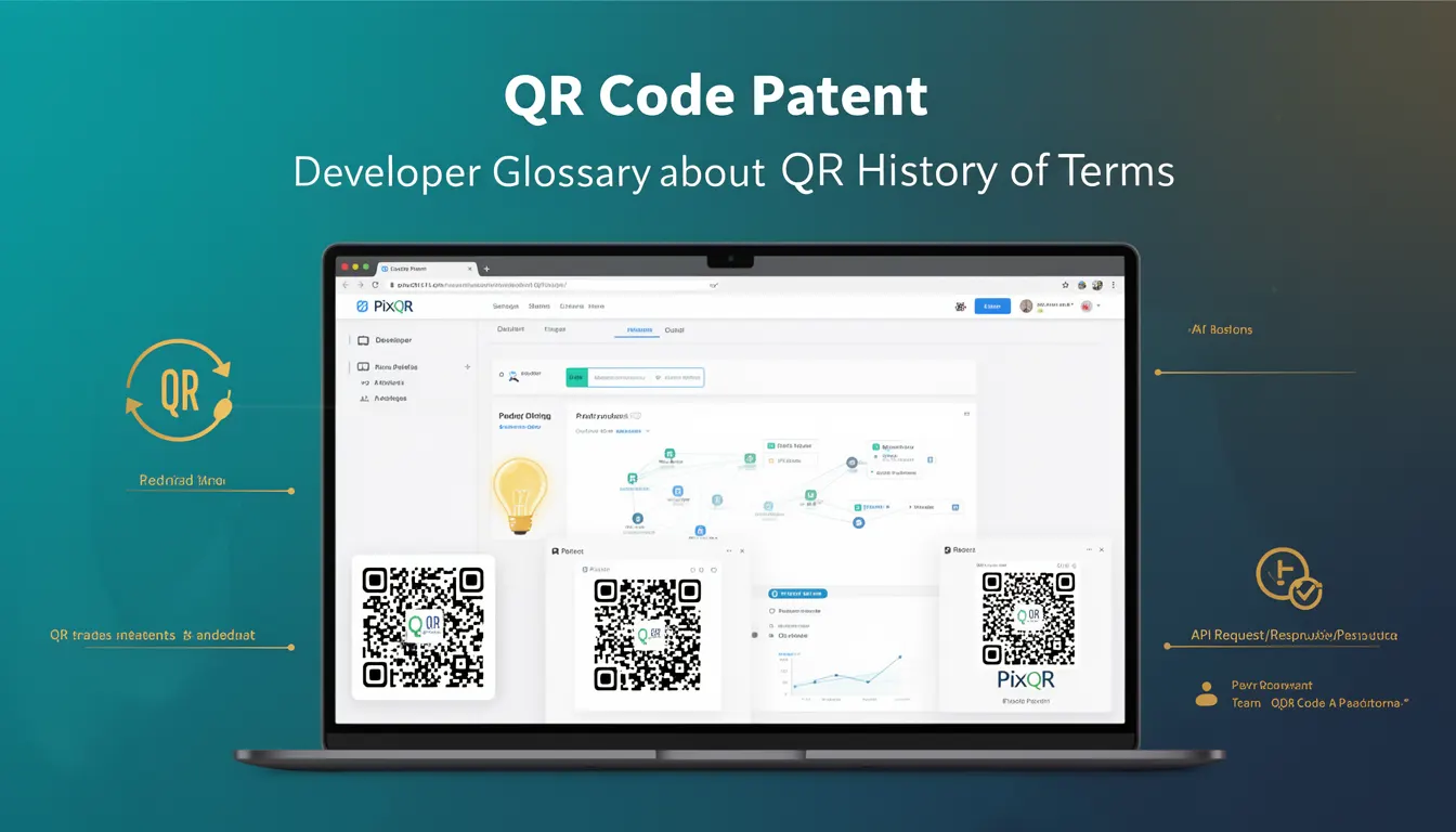 QR Code Patent developer glossary illustration
