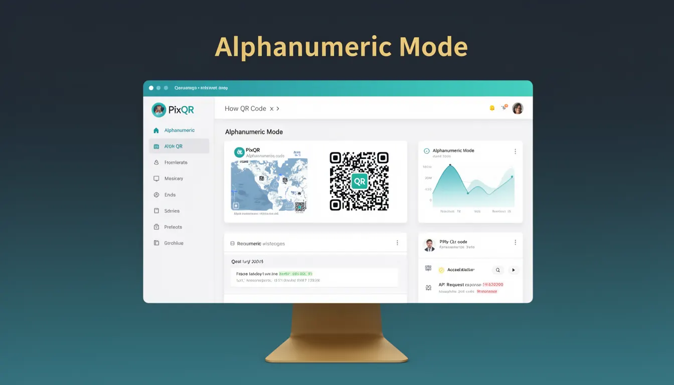 Alphanumeric Mode - PixQR Developer Glossary Alphanumeric Mode developer glossary illustration