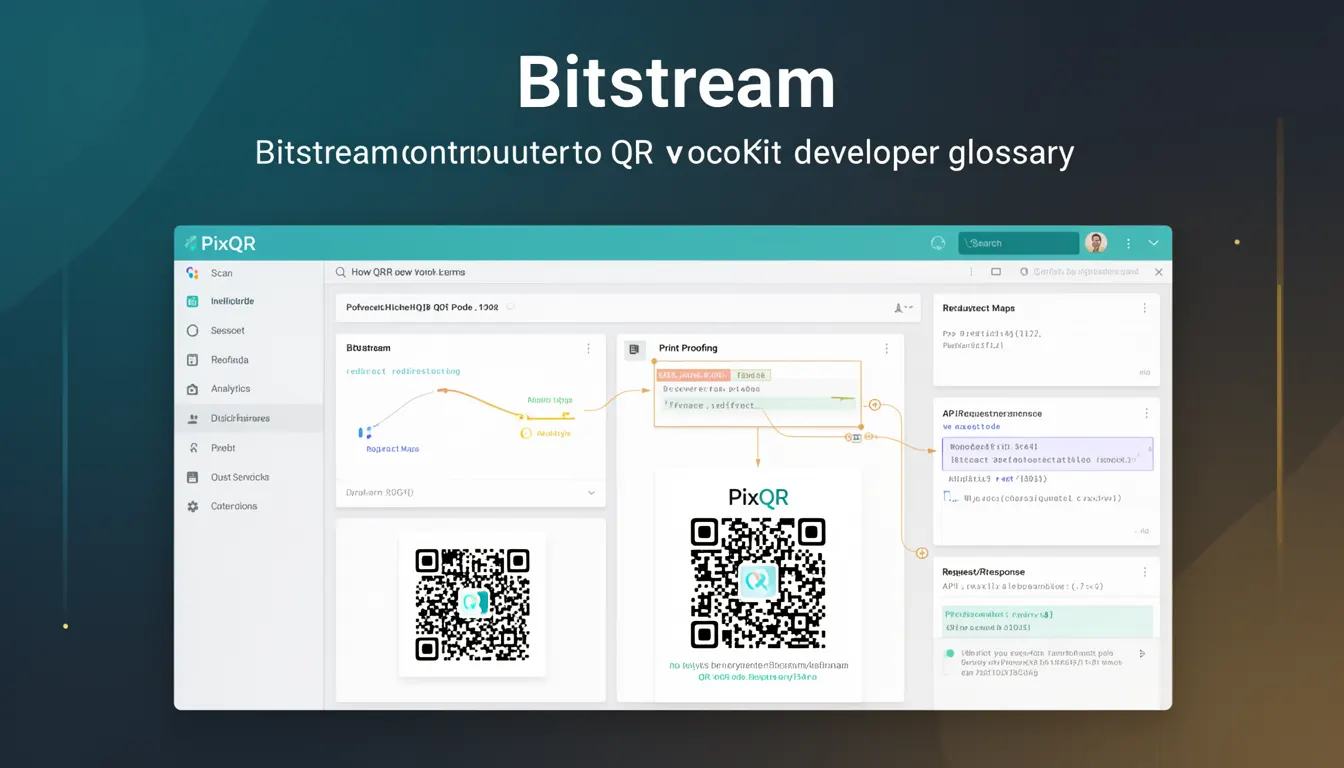 Bitstream - PixQR Developer Glossary Bitstream developer glossary illustration