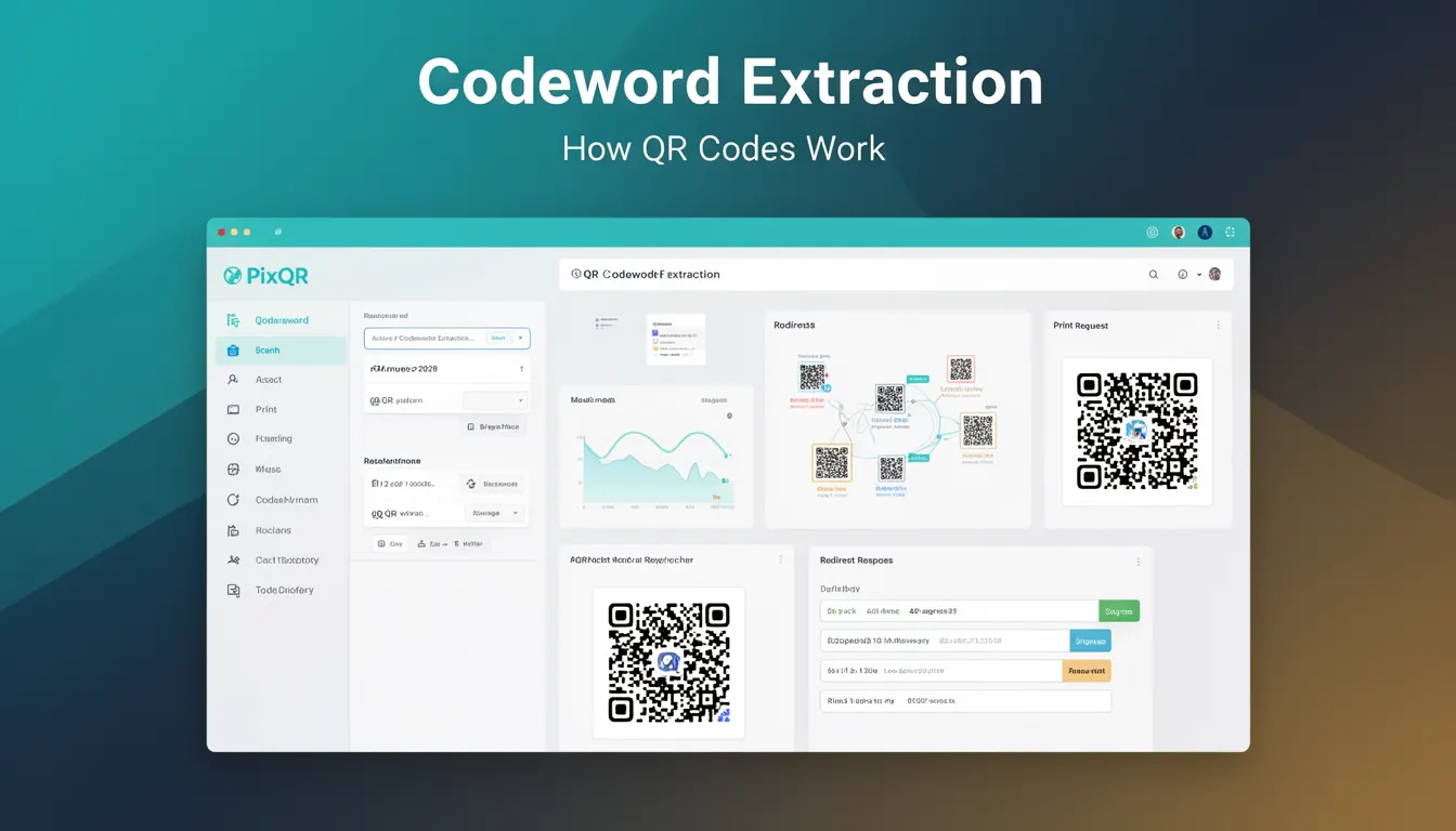 Codeword Extraction - PixQR Developer Glossary Codeword Extraction developer glossary illustration
