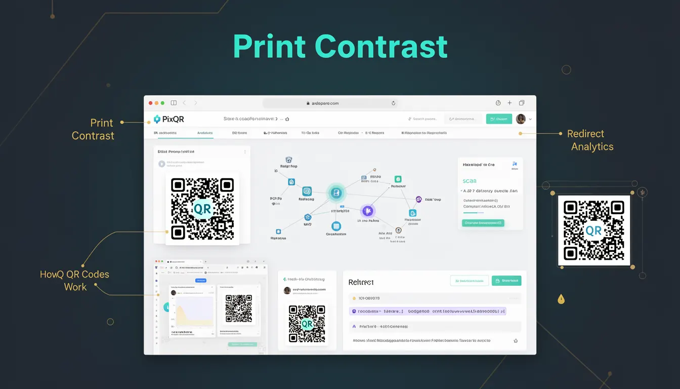 Print Contrast - PixQR Developer Glossary Print Contrast developer glossary illustration