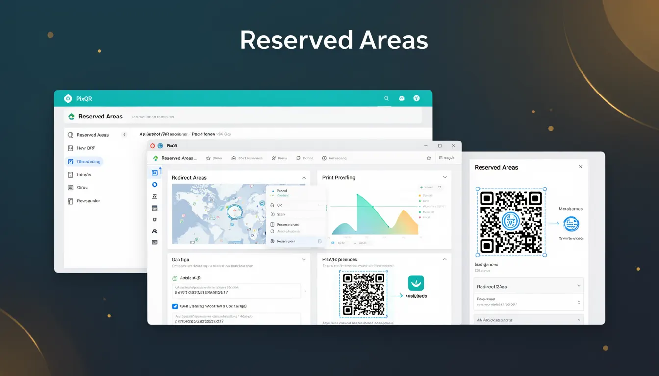 Reserved Areas - PixQR Developer Glossary Reserved Areas developer glossary illustration