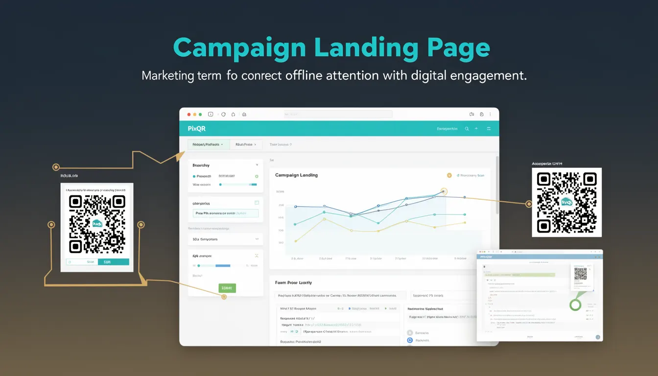 Campaign Landing Page - PixQR Developer Glossary Campaign Landing Page developer glossary illustration