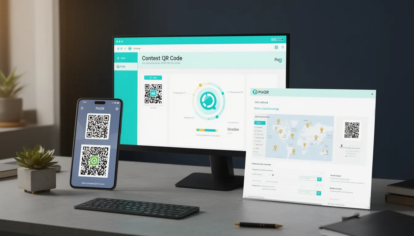 Contest QR Code developer glossary illustration